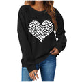 Damen Sweatshirt mit kreativem Herzmotiv R&B