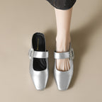 Damen elegante Slingback-Pumps mit modischem Schnallenakzent