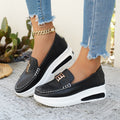Damen Komfortable Slip-On Mokassins mit modischem Akzent
