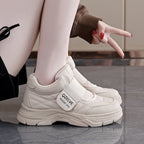 Damen Modische Sneakers mit seitlichem Klettverschluss und rutschfester Sohle R&B
