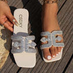 Damen Sandalen mit funkelnder Verzierungen und elegantem Design R&B