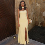 Damen Elegantes, figurbetontes Abendkleid mit asymmetrischem Halterdesign R&B