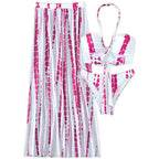 Damen Bikini-Set mit elegantem Maxirock und femininem Oberteil R&B