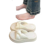 Damen flache Sandalen mit modischem Knötchendesign R&B