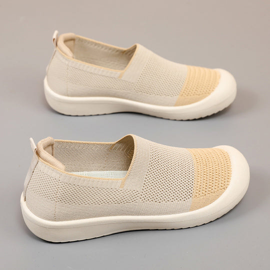 Damen Slip-On Sneakers mit atmungsaktivem Mesh-Obermaterial R&B