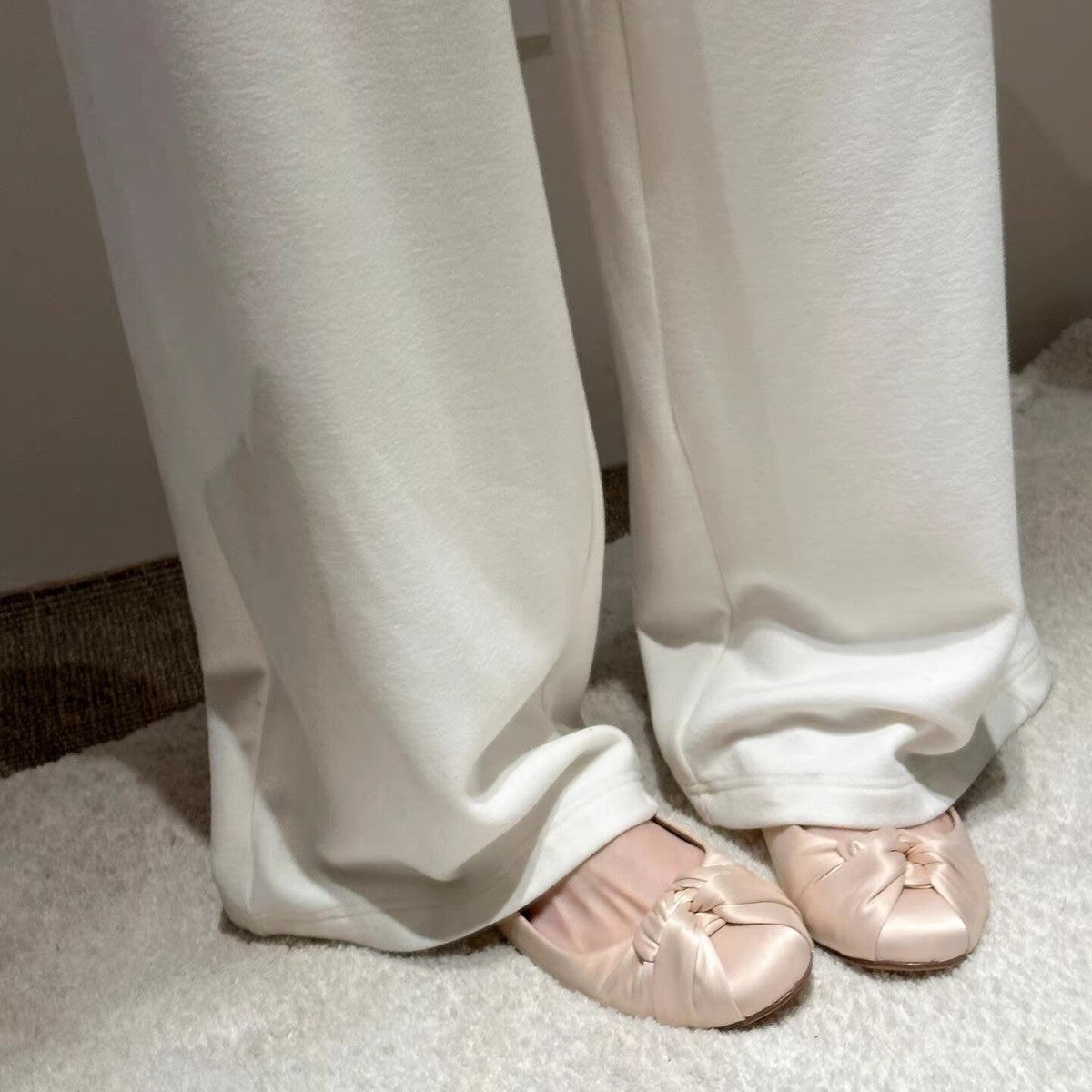 Damen Ballerinas mit weich gepolstertem Futter und eleganter Schleife R&B