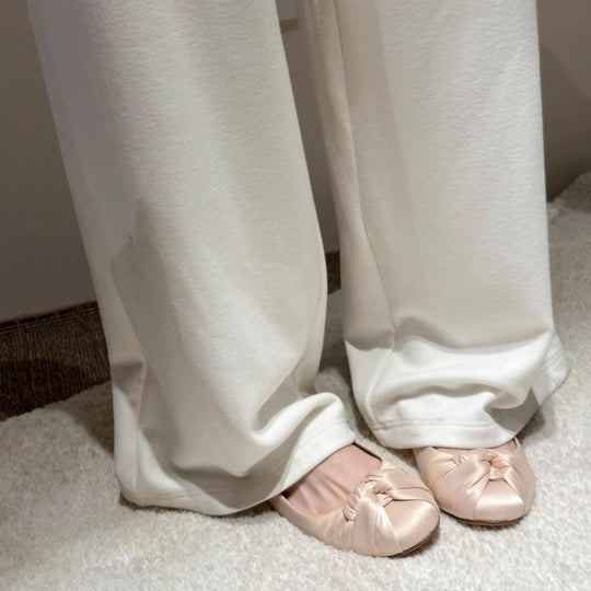 Damen Ballerinas mit weich gepolstertem Futter und eleganter Schleife R&B