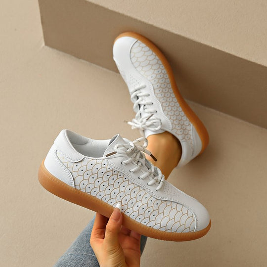 Damen modische Sneakers mit einzigartigem Musterdruck R&B