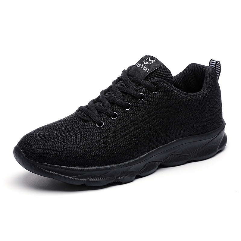 Damen nan ultraleichter Komfort-Gehsneaker für Alltag und Freizeit mit nahtlosem Strickobermaterial, reaktionsfreudiger Luftkissen-Zwischensohle und gepolstertem Fersenkragen R&B