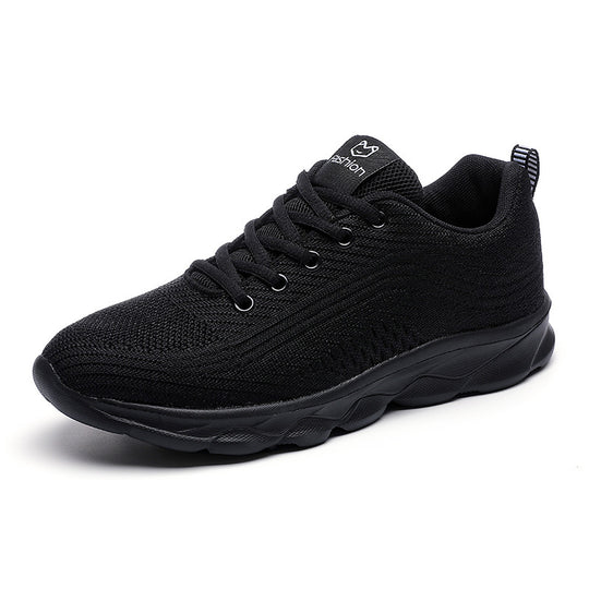 Damen nan ultraleichter Komfort-Gehsneaker für Alltag und Freizeit mit nahtlosem Strickobermaterial, reaktionsfreudiger Luftkissen-Zwischensohle und gepolstertem Fersenkragen R&B