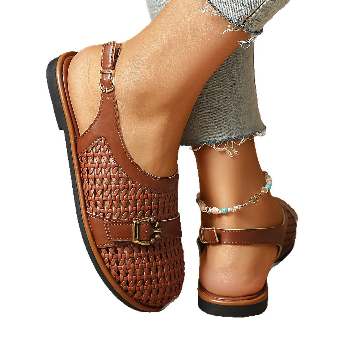 Damen Bequeme Sling-Sandalen mit dekorativem Riemendesign R&B