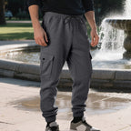 Herren Cargo-Jogginghose mit seitlichen Taschen und elastischem Bund R&B