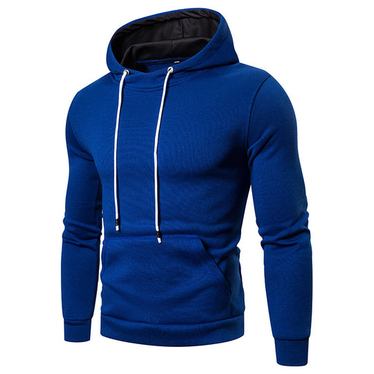 Herren Sportlicher Kapuzenpullover aus weichgewebtem Material mit praktischer Kängurutasche R&B