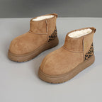 Damen warme und kuschelige Winterstiefeletten R&B