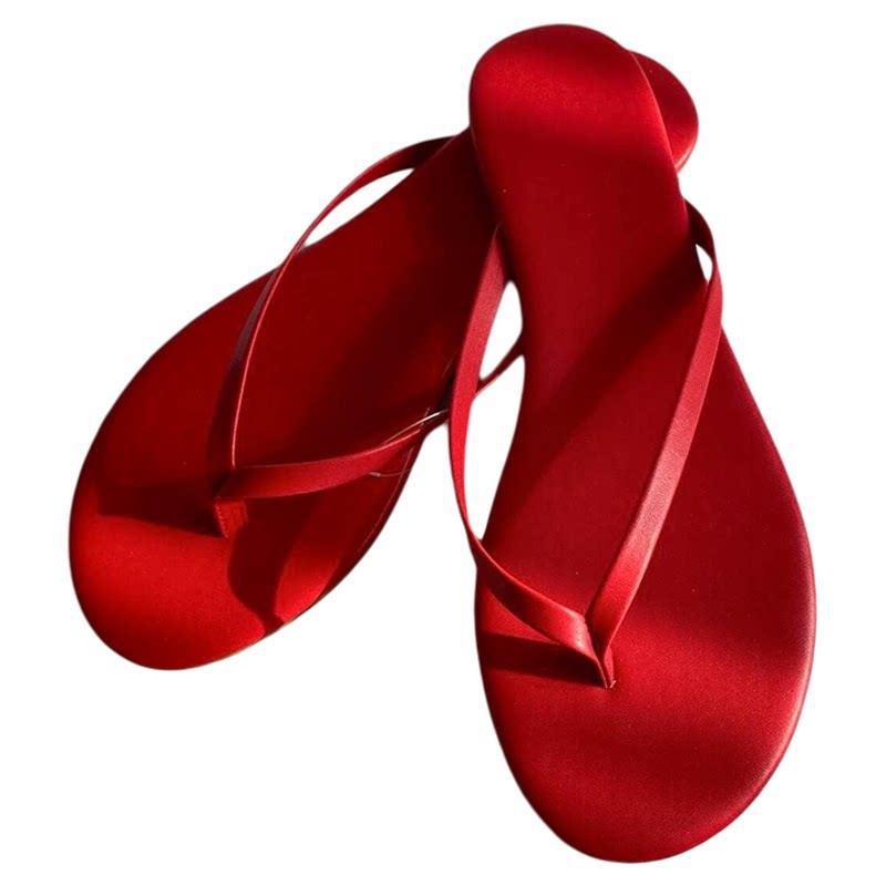 Damen Zehentrenner Sandalen mit ergonomischem Fußbett und flexibler Sohle R&B