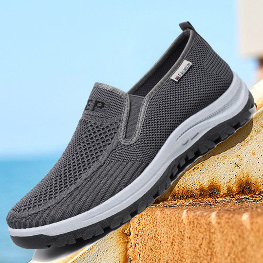 Damen Bequeme Slip-On Laufschuhe mit atmungsaktiver Mesh-Oberfläche R&B
