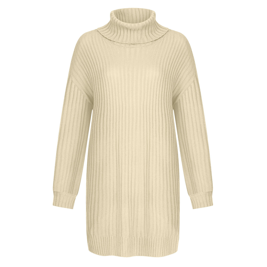 Damen Grobstrick Rollkragenpullover im lässigen Schnitt R&B