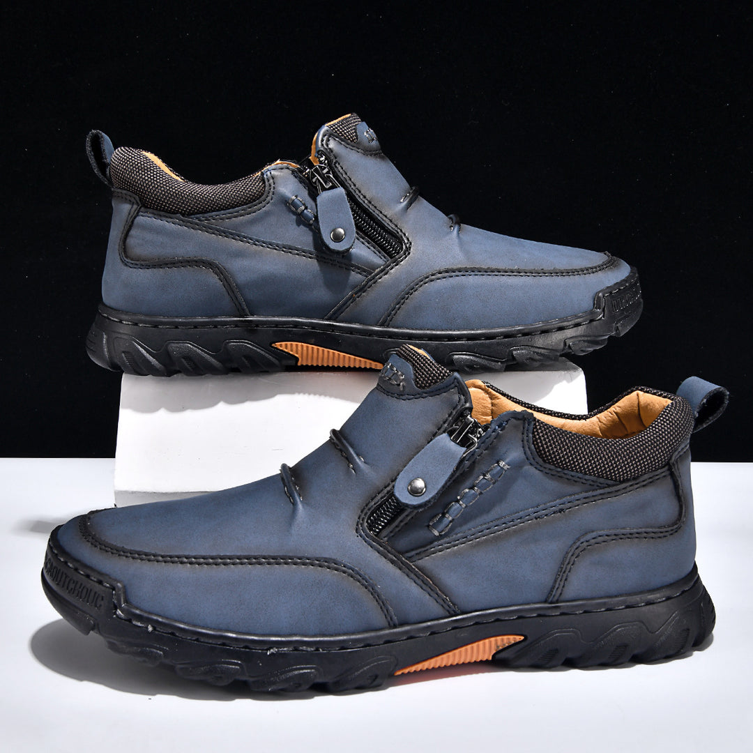 Herren Bequeme und elegante Stiefeletten mit Reißverschluss R&B