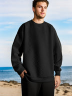 Herren Oversized Sweatshirt mit strukturiertem Design und praktischen Seitentaschen R&B