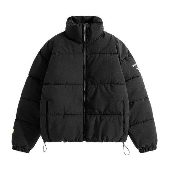 Damen modische Steppjacke mit hohem Kragen und praktischen Taschen R&B