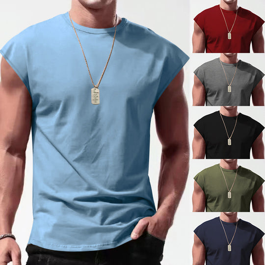 Herren Ärmelloses Sportshirt aus atmungsaktivem Material mit stylischem Design R&B