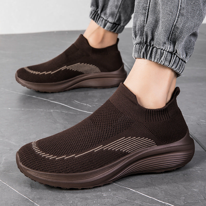 Damen Komfortable Slip-On Sneakers mit atmungsaktivem Obermaterial