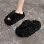 Damen Flauschige Hausschuhe aus hochwertigem Material R&B