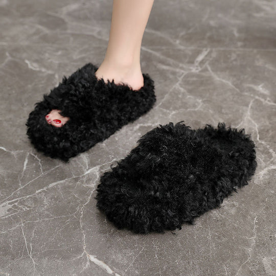 Damen Flauschige Hausschuhe aus hochwertigem Material R&B