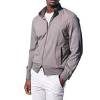 Herren sportliche Übergangsjacke mit modernem Stehkragen und elastischen Bündchen R&B