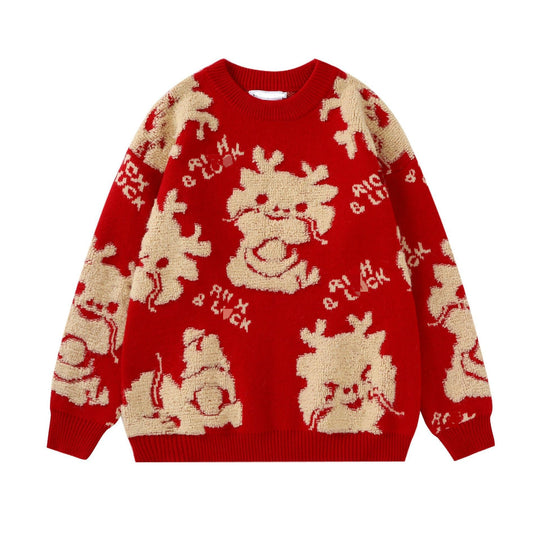 Damen Kuscheliger Pullover mit verspieltem Tiermotiv R&B