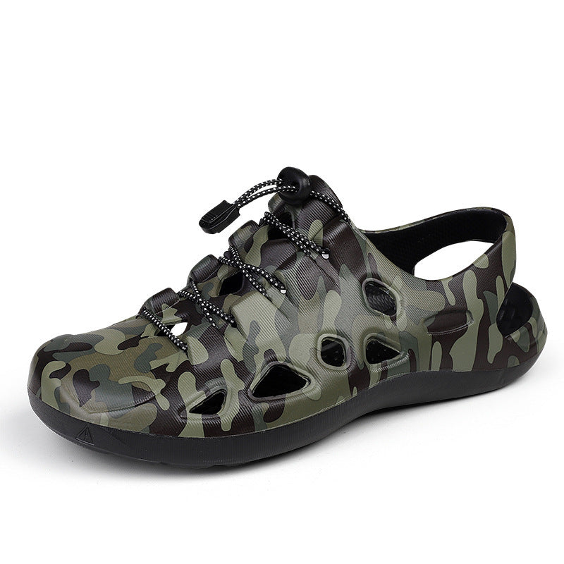 Damen Bequeme und rutschfeste Outdoor-Sandalen mit elastischem Schnürsystem