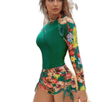 Damen Surfanzug mit buntem Blumenmuster