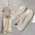 Damen Komfortable Fashion Sneakers mit dicker Profilsohle und atmungsaktiver Mesh-Oberfläche R&B