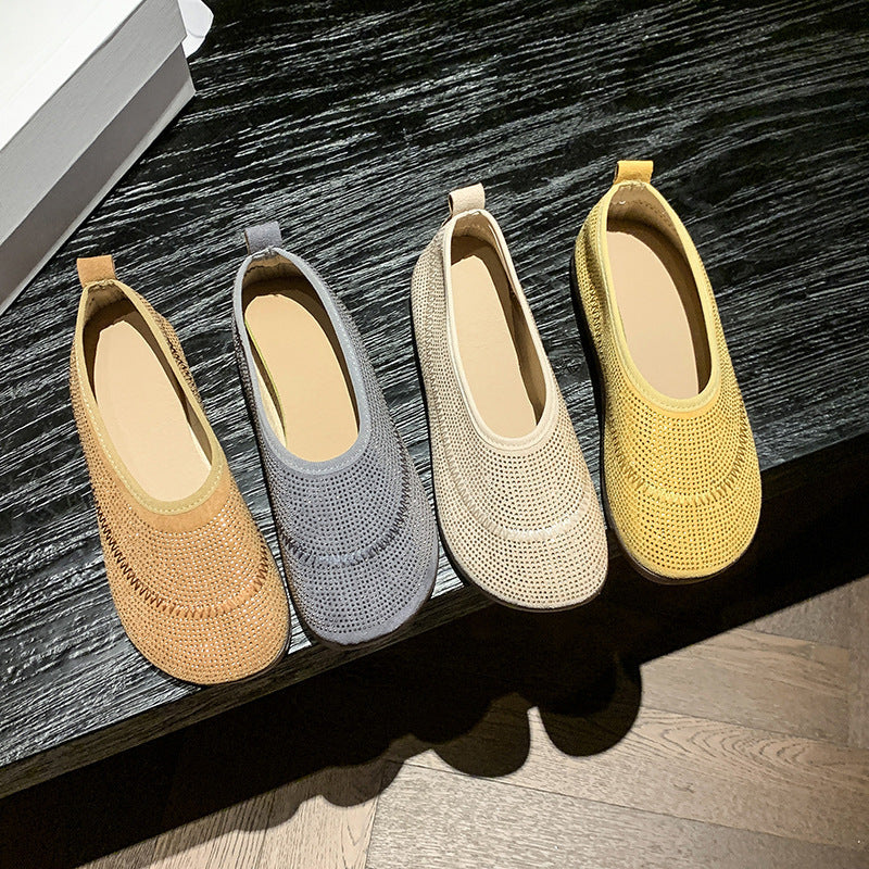 Damen Slip-On Badeschuhe mit atmungsaktivem Obermaterial und rutschfester Sohle R&B