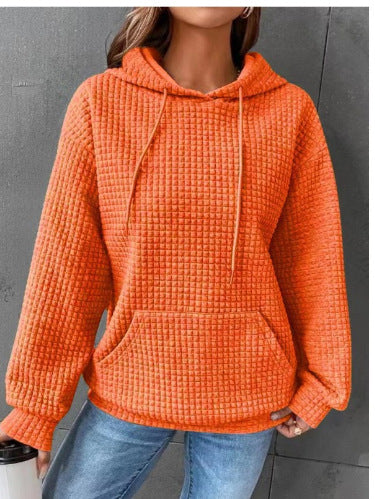 Damen Kapuzenpullover aus strukturiertem Material R&B