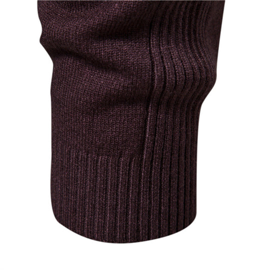 Herren Rollkragenpullover aus weichem Strickmaterial mit feiner Rippstruktur R&B