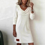 R&B | Kleid mit Hohem Ausschnitt und Tasche