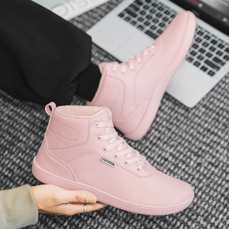 Damen Winterliche High-Top Sneakers mit isolierendem Innenfutter und rutschfester Sohle