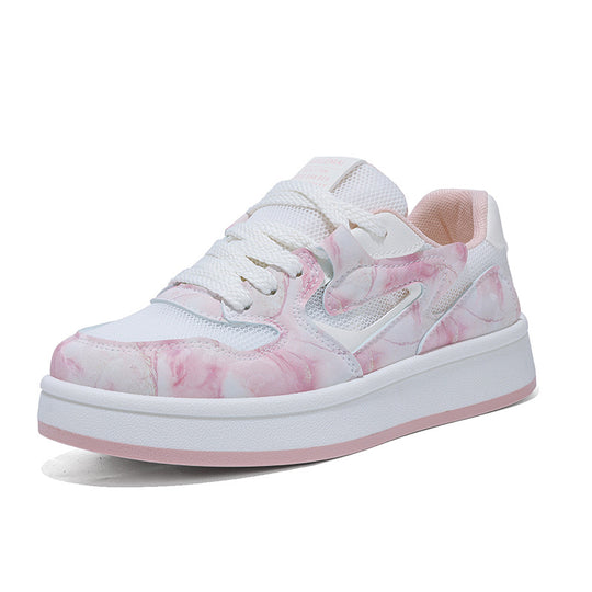 Damen Trendige Sneakers mit luftiger Mesh-Oberfläche und elastischem Schnürsystem R&B