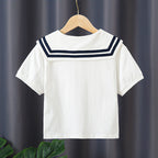 Mädchen Matrosenbluse mit eleganten Streifendetails R&B