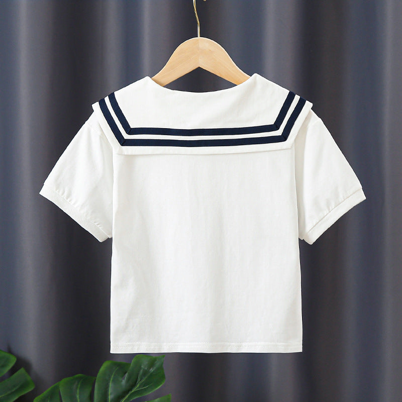 Mädchen Matrosenbluse mit eleganten Streifendetails R&B