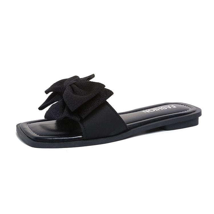Damen Sandalen mit großen Schleifenakzenten R&B