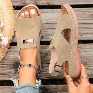 Damen Komfortable Sandalen mit verstellbarem Riemendesign R&B