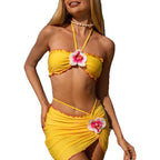 Damen Bandeau-Bikini mit trendigem Wickelrock R&B