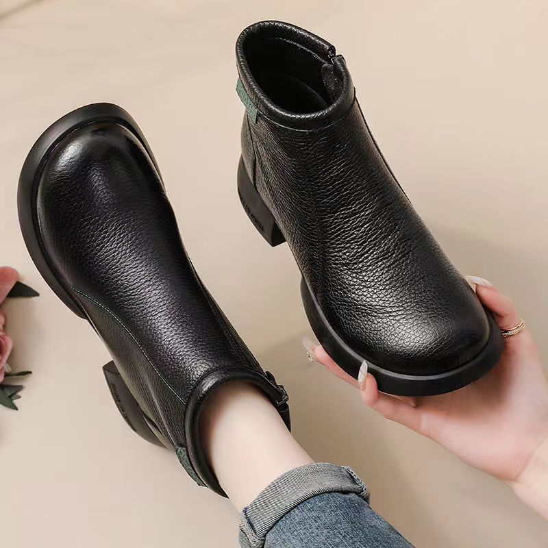 Damen Elegante und komfortable Ankle Boots mit praktischem Reißverschluss und trendigem Design
