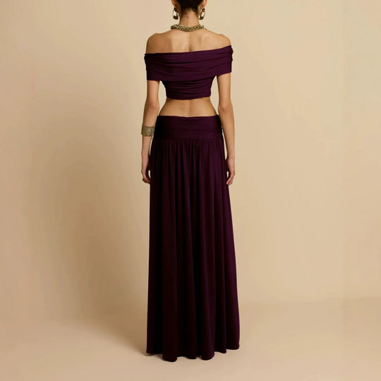 Damen Elegantes Maxikleid mit innovativem Knotted-Design R&B