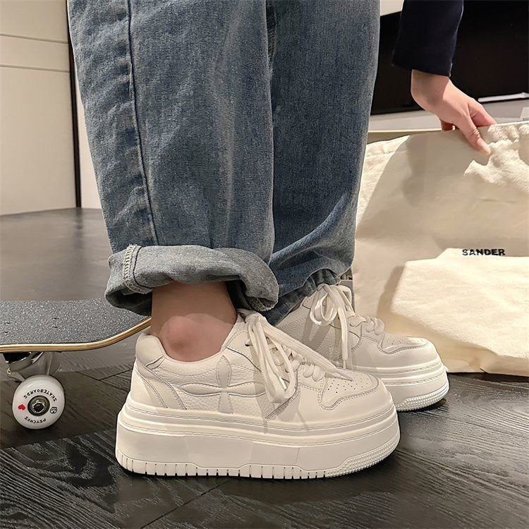 Damen Sportliche Plateau-Sneaker mit eleganten Applikationen R&B