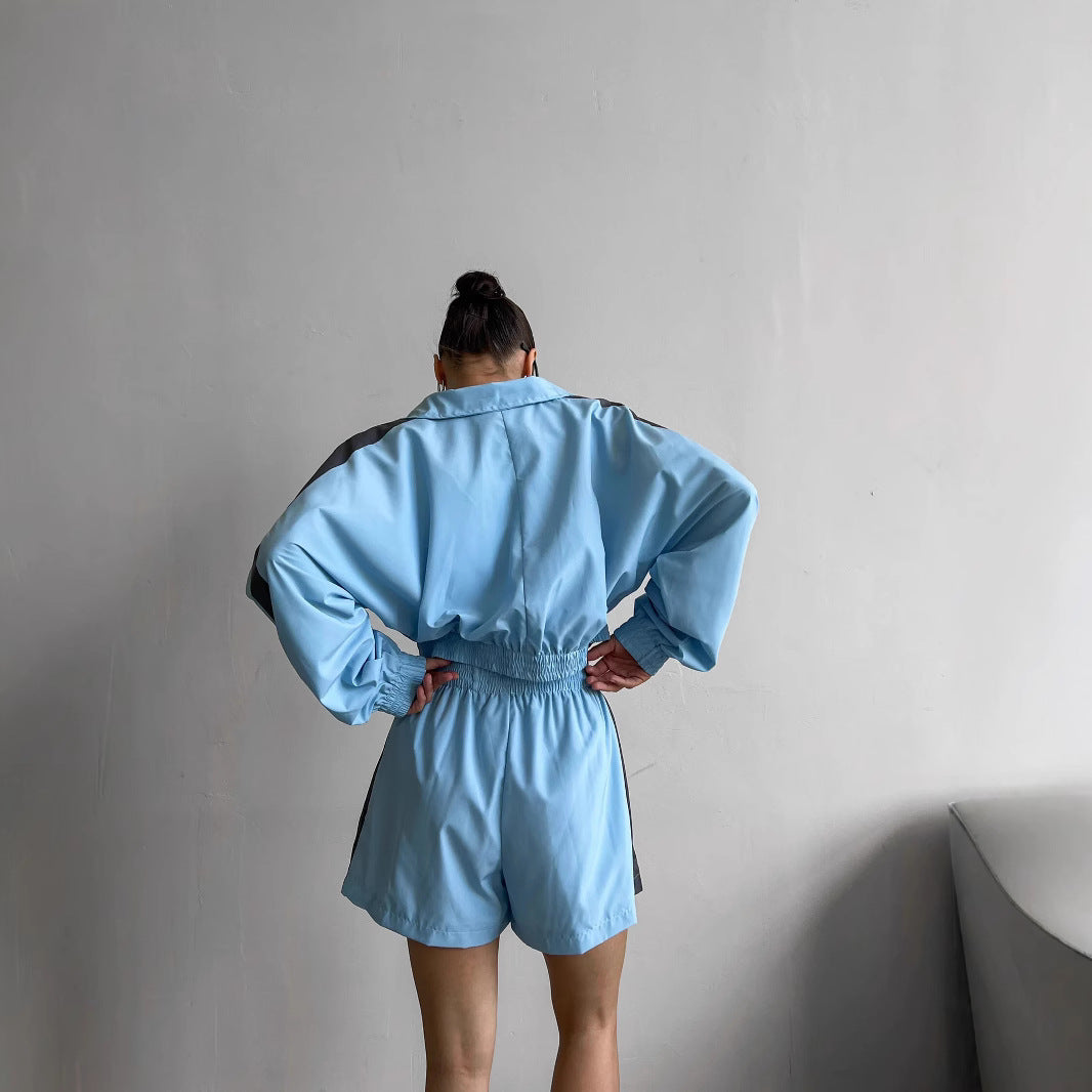 Damen Sportliche Kurzjacke mit elastischem Bund R&B