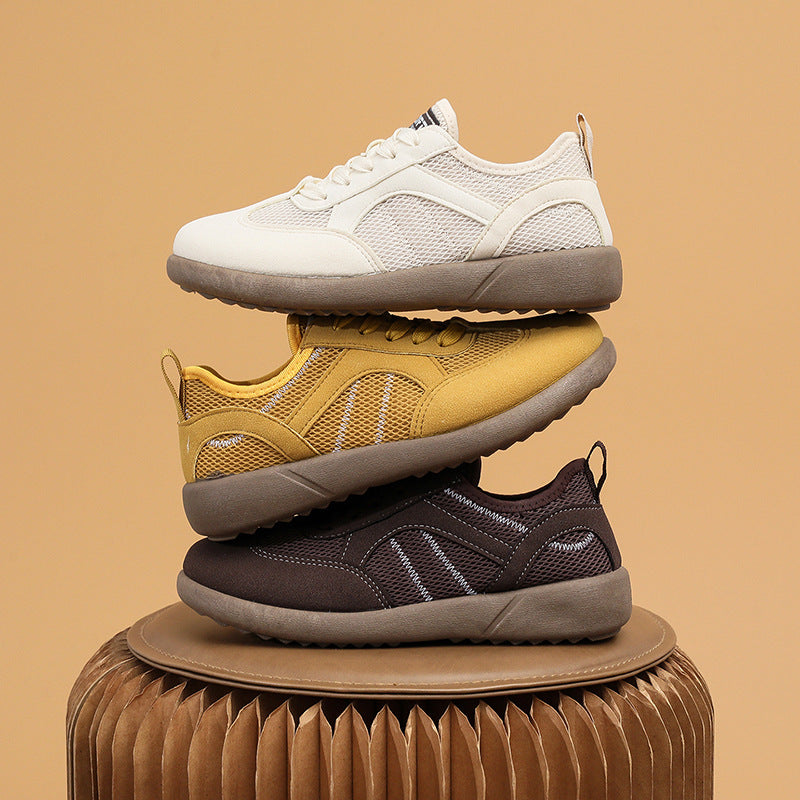 Damen Sportliche Sneakers mit atmungsaktiver Netzoberfläche