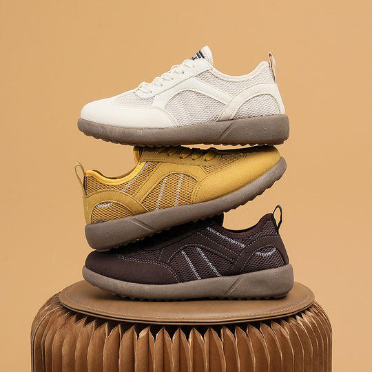 Damen Sportliche Sneakers mit atmungsaktiver Netzoberfläche R&B